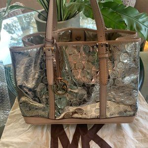 Michael Kors gold tote